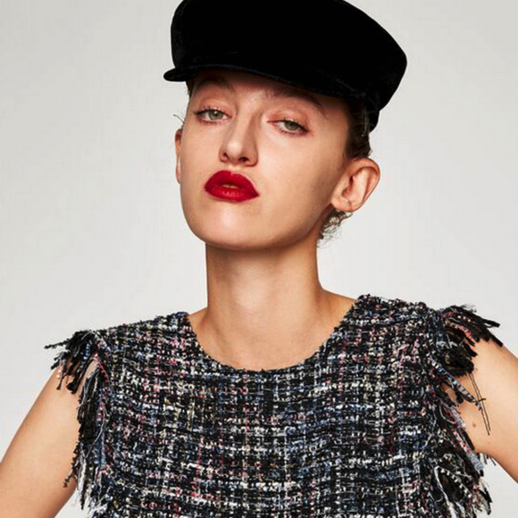 Zara Contrasting Tweed Dress size M - Picture 4 of 8